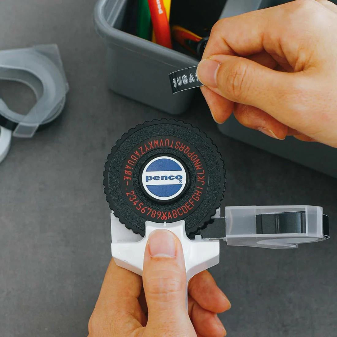 Tape Writer Refill - Black and Transparent - Image 2