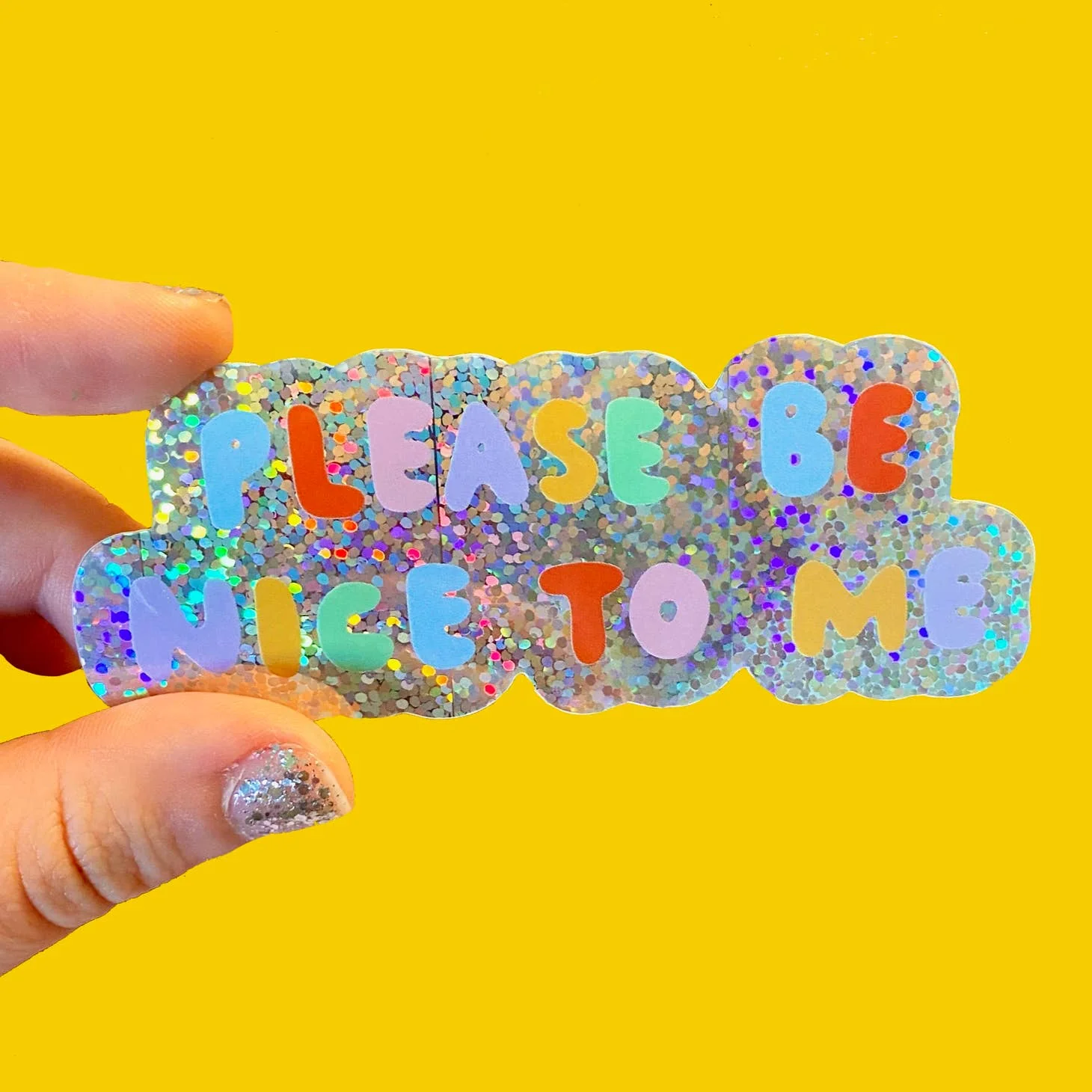 Please Be Nice To Me Sticker - Image 2