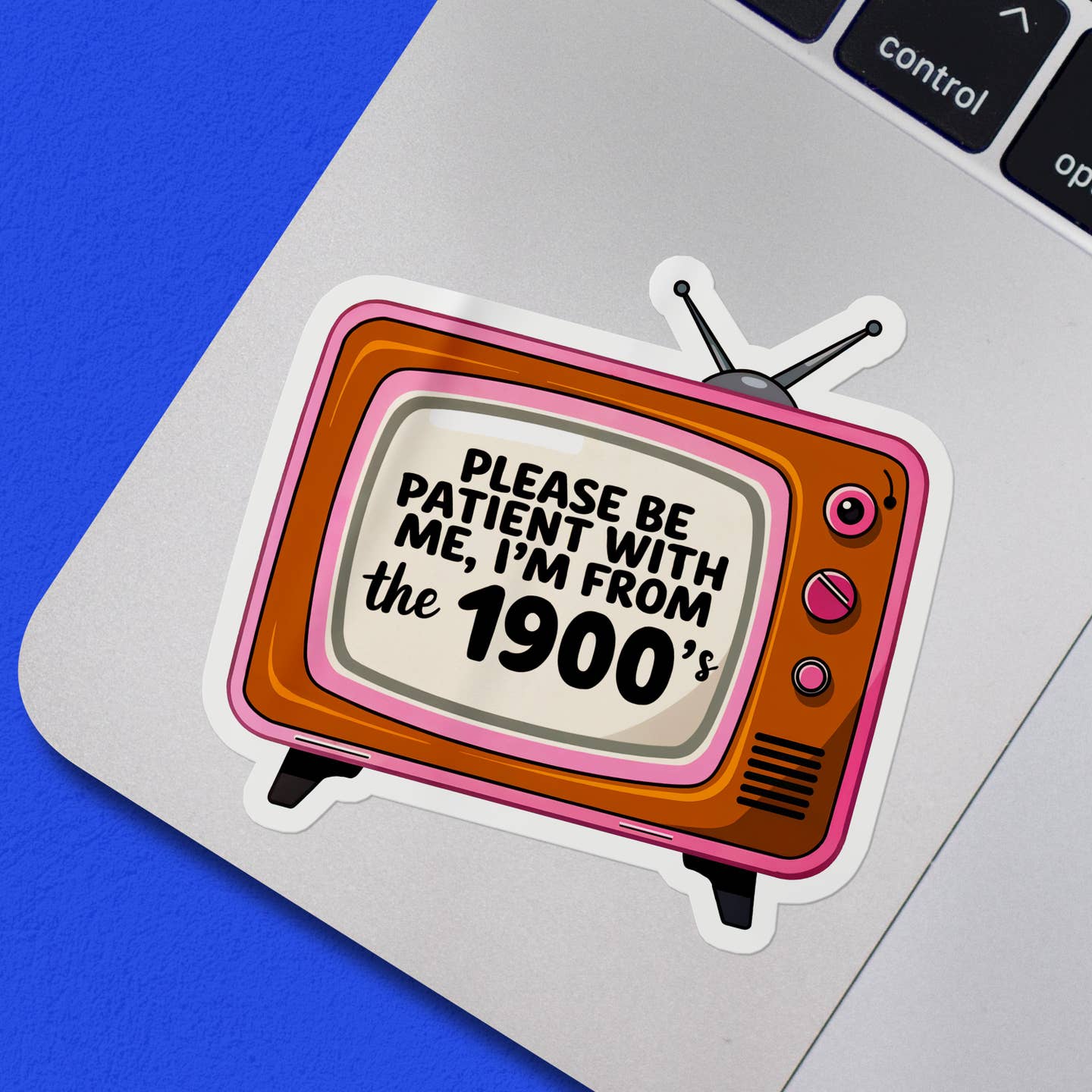 Please Be Patient I'm from the 1900s Sticker - Image 2