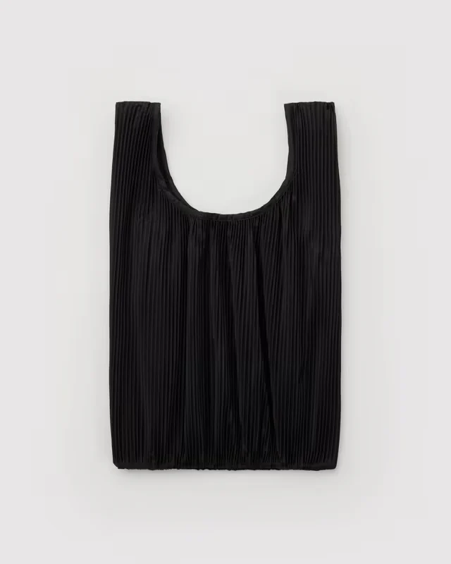 Pleated Baggu - Black