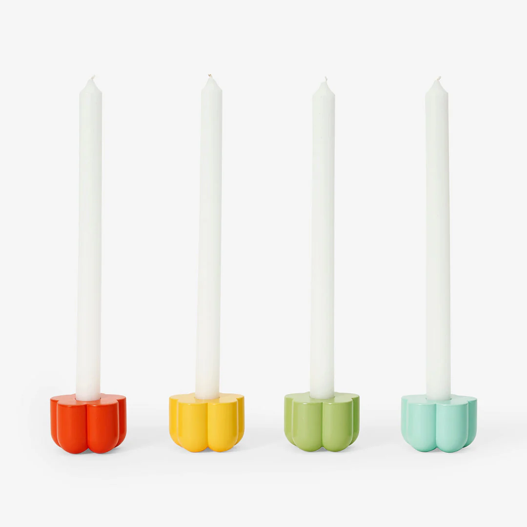 Poppy Candle & Incense Holder - Green - Image 4