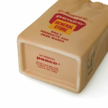 Porcelain Brown Bag Pen Holder - Image 4