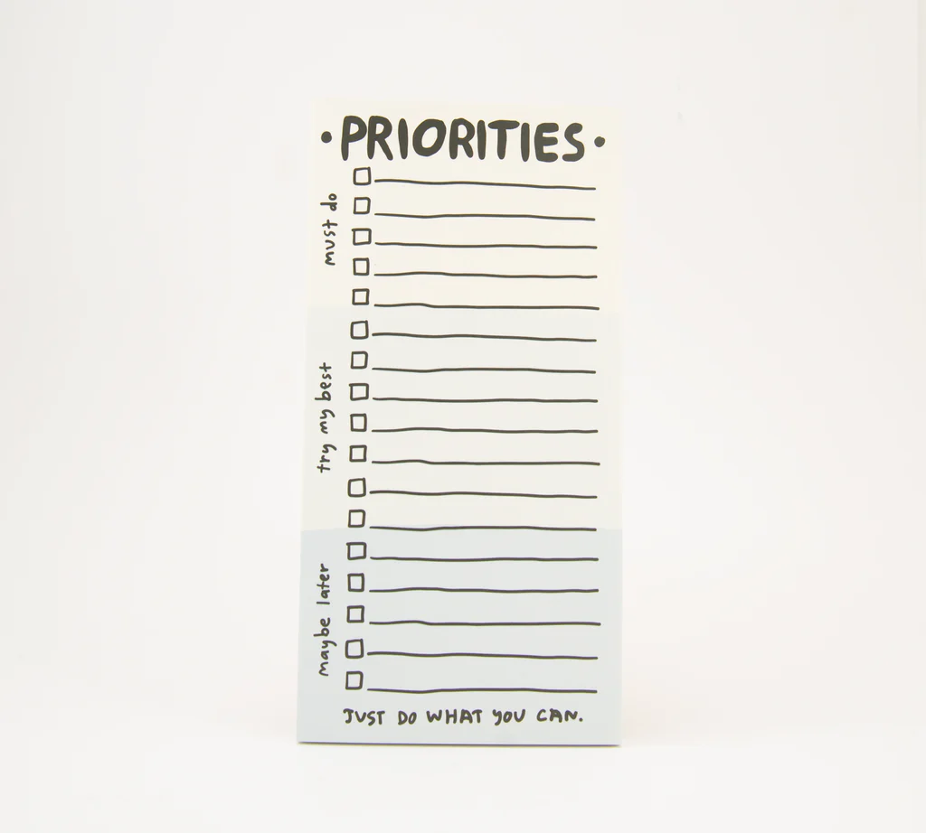 Priorities Notepad