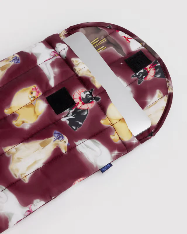 Puffy Laptop Sleeve 13"/14" - Fancy Dogs - Image 2