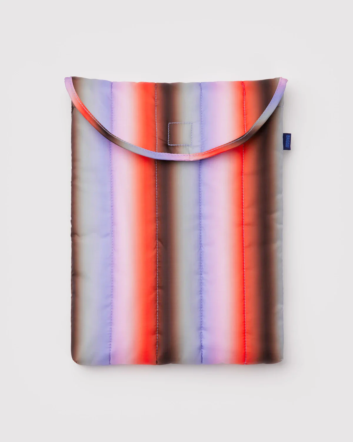Puffy Laptop Sleeve 16" - Gradient Stripe Poppy & Lilac