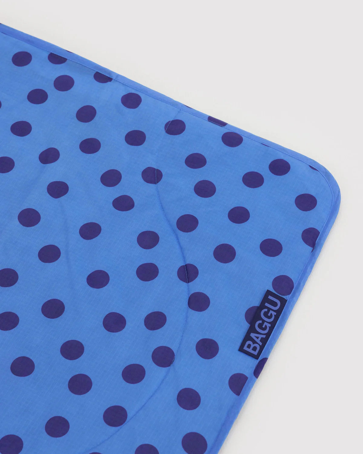 Puffy Picnic Blanket - Blue Polka Dot - Image 3