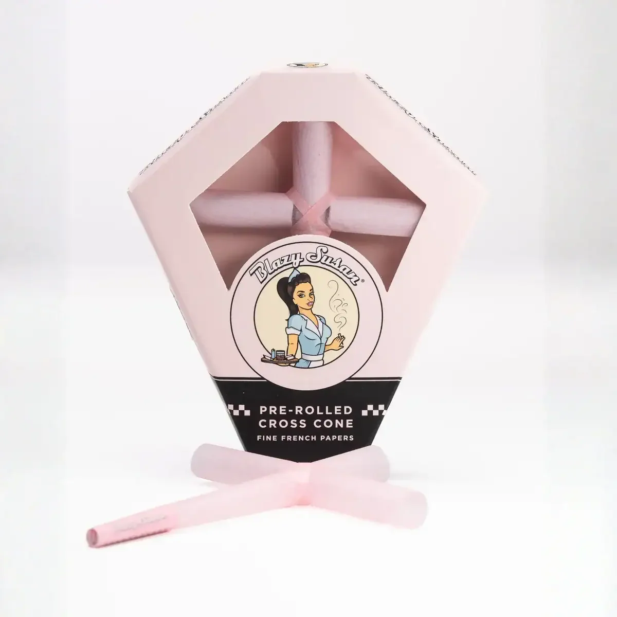 Pink Pre-Rolled Cross Cone