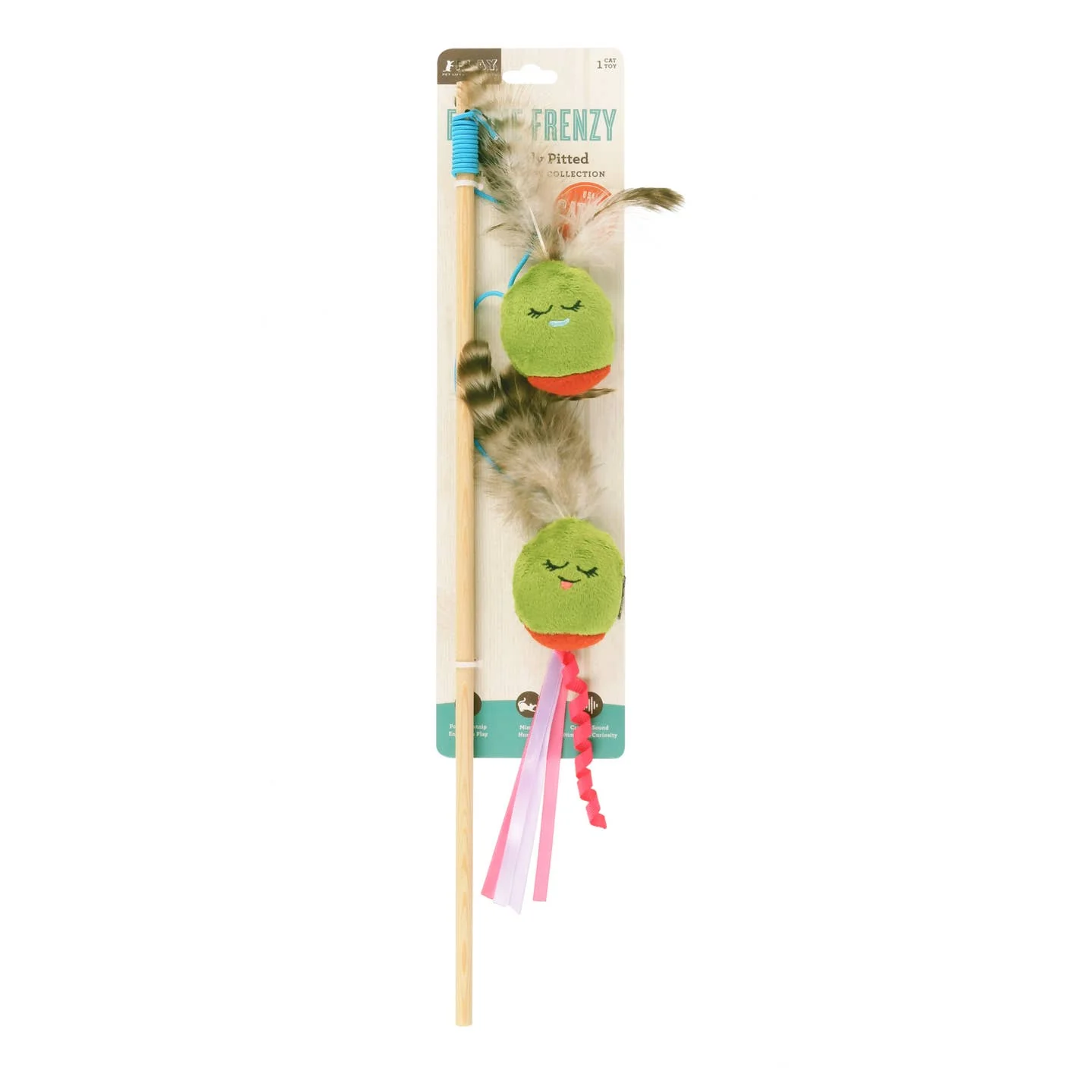 Purrfectly Pitted Cat Wand Toy - Image 3
