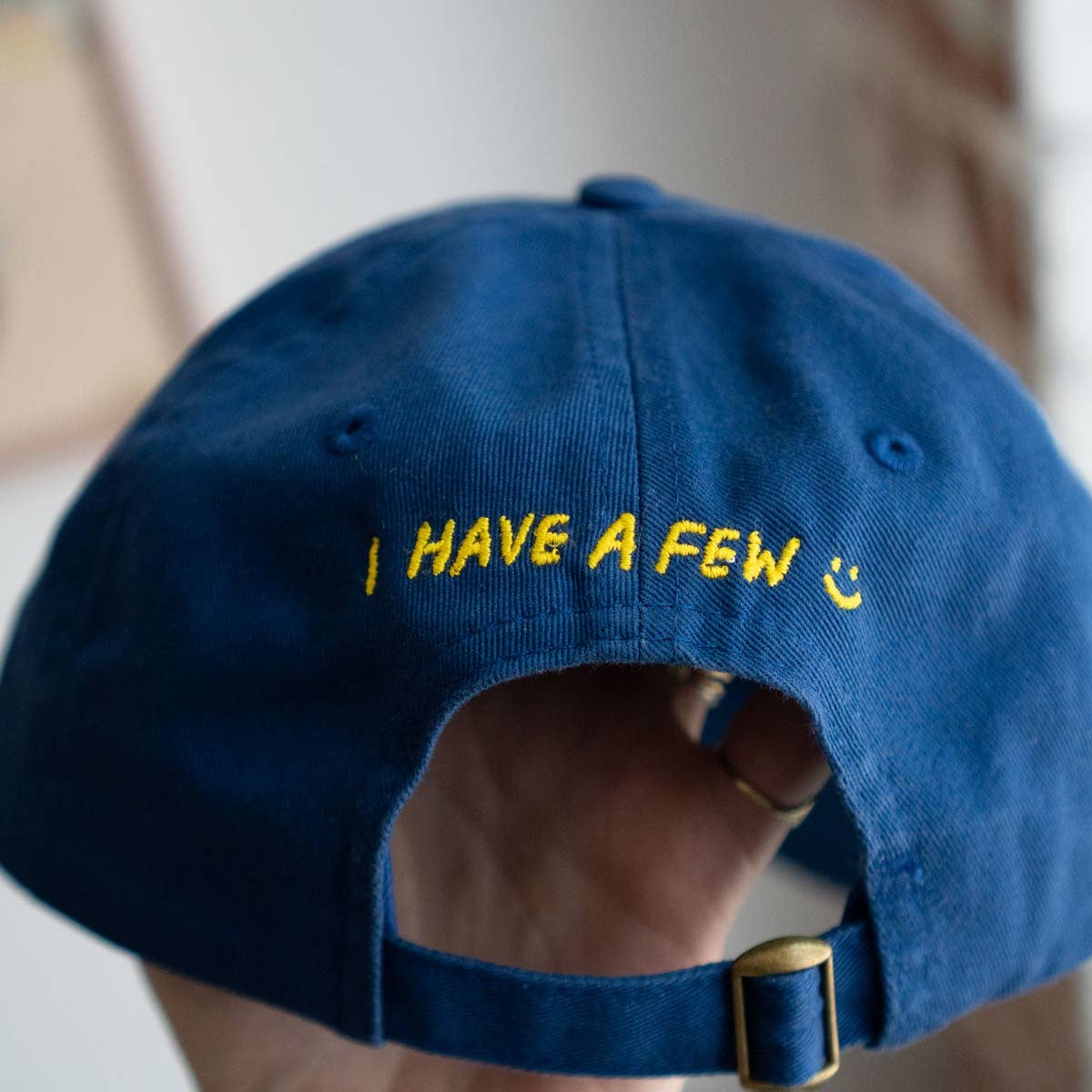Qualms Front & Back Embroidered Dad Hat - Image 2
