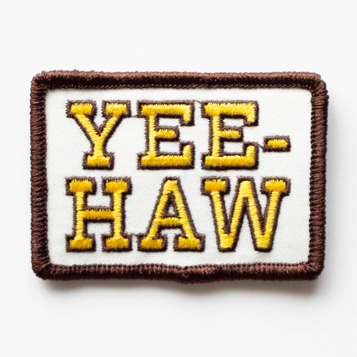 Yee-Haw Embroidered Iron On Patch