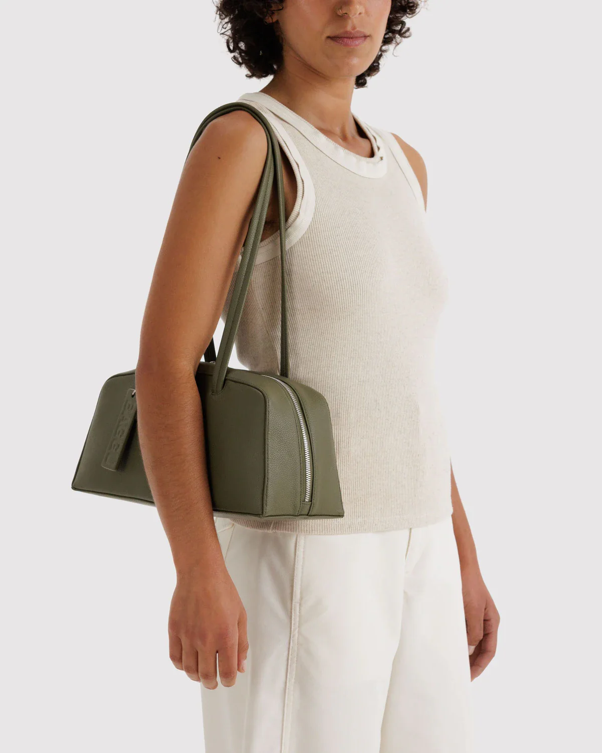 Recycled Leather Bowler - Loden - Image 2