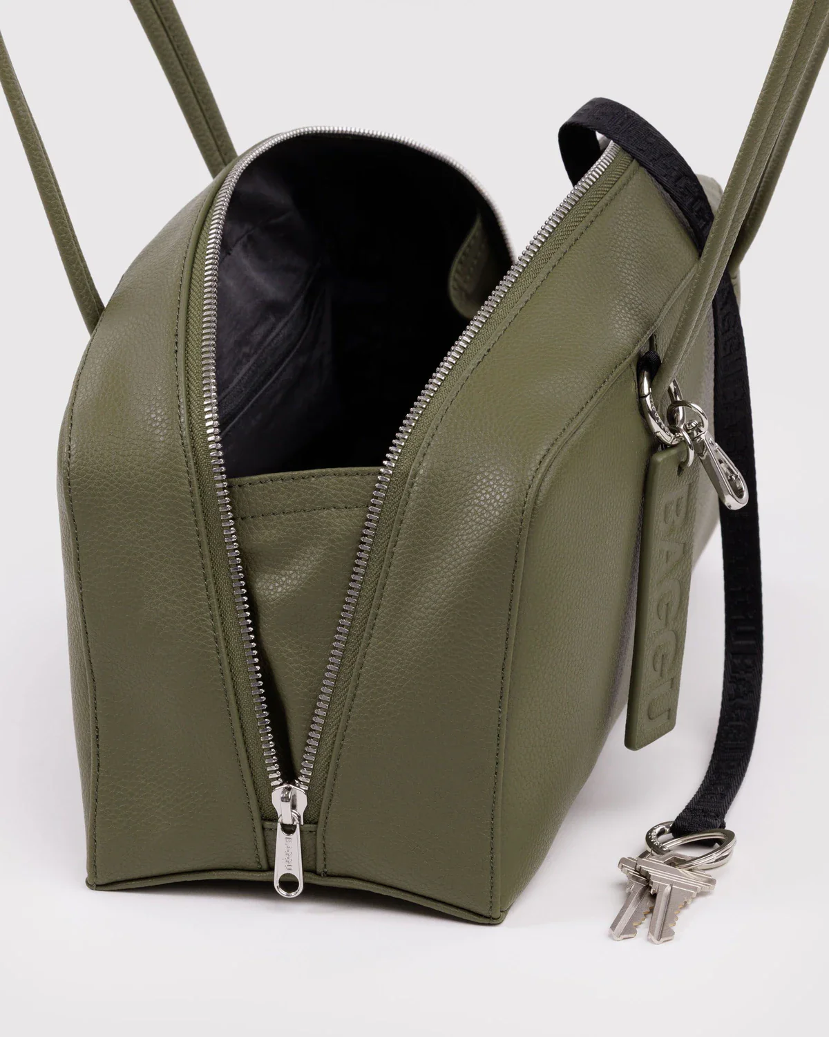 Recycled Leather Bowler - Loden - Image 4