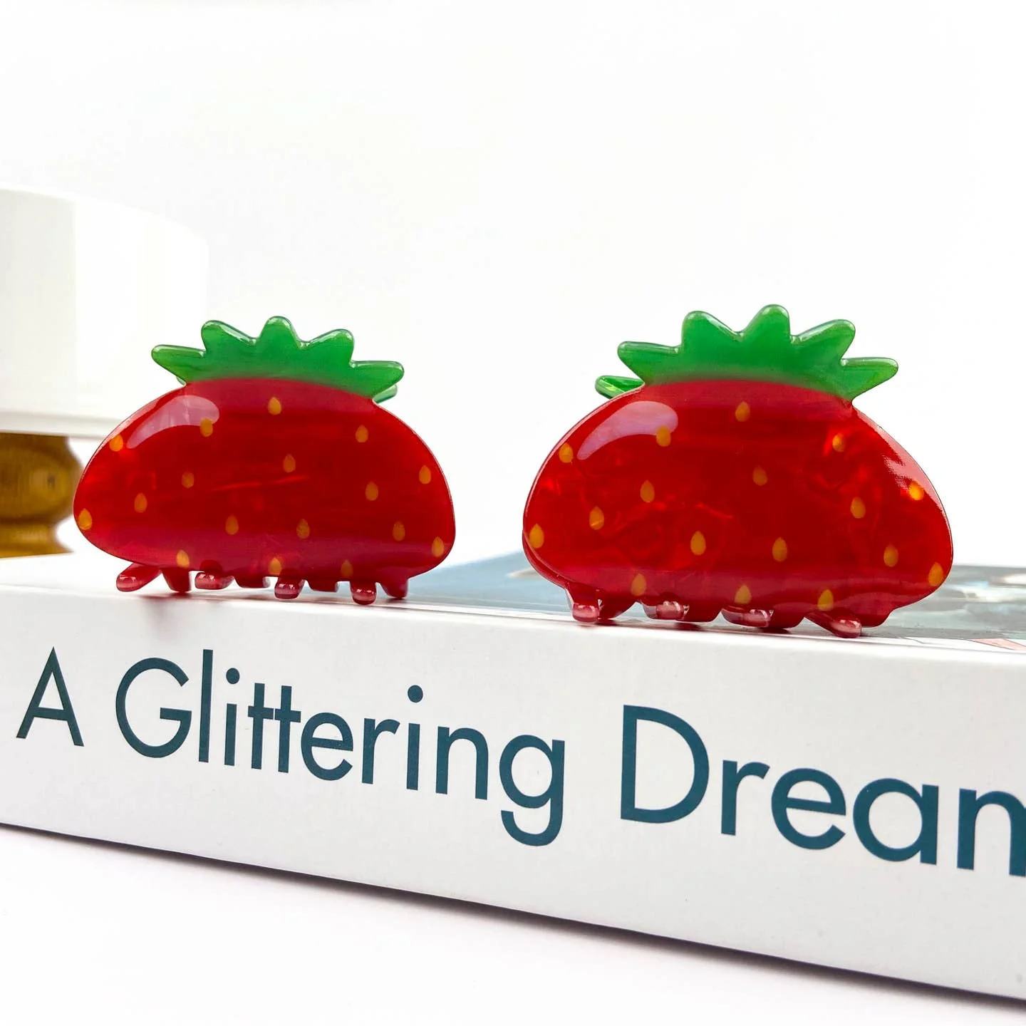 Red Strawberry Hair Claw - Image 2