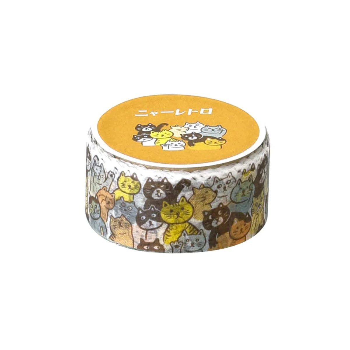 Retro Masking Tape - Cat Crowd