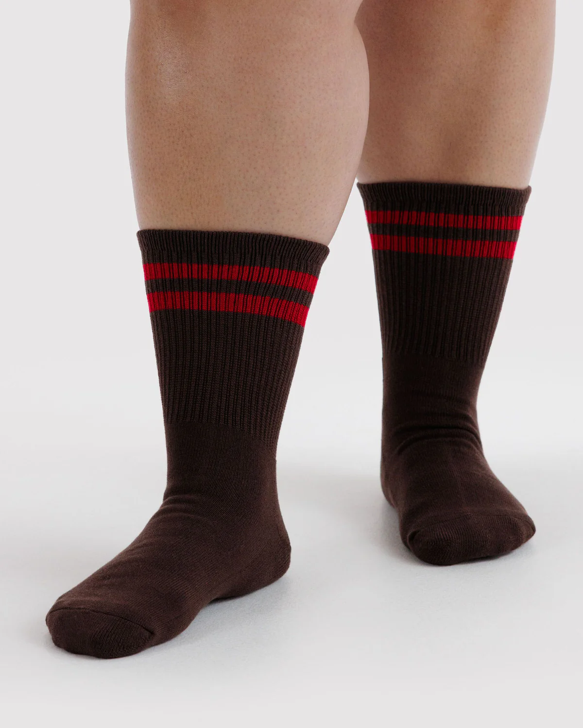 Ribbed Socks - Coffee Stripe - Image 2