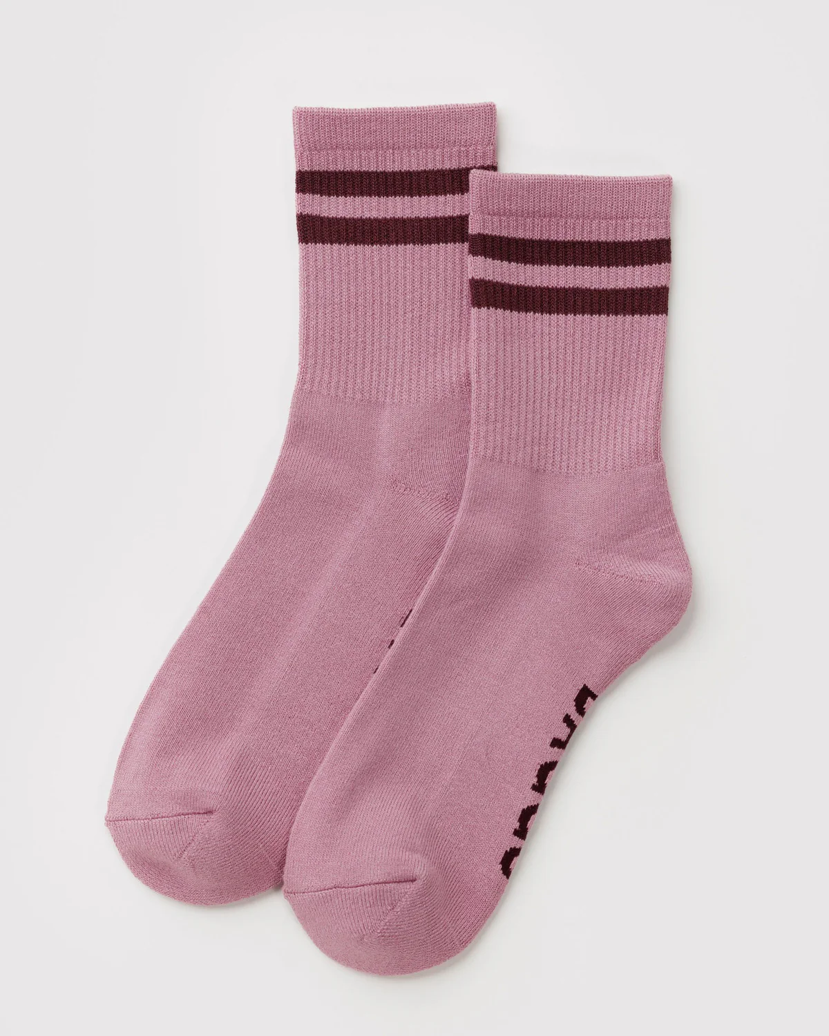 Ribbed Socks - Wild Plum Stripe