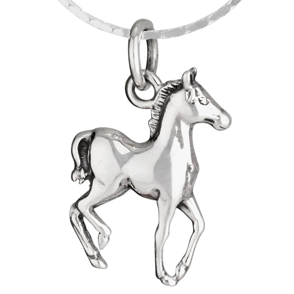 Rodeo Partner Sterling Silver Horse Necklace