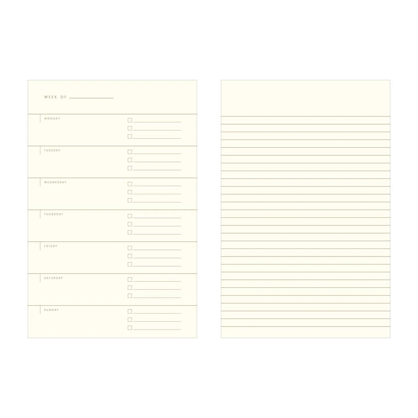 Ruler Grid Undated Weekly Planner Journal - Image 2