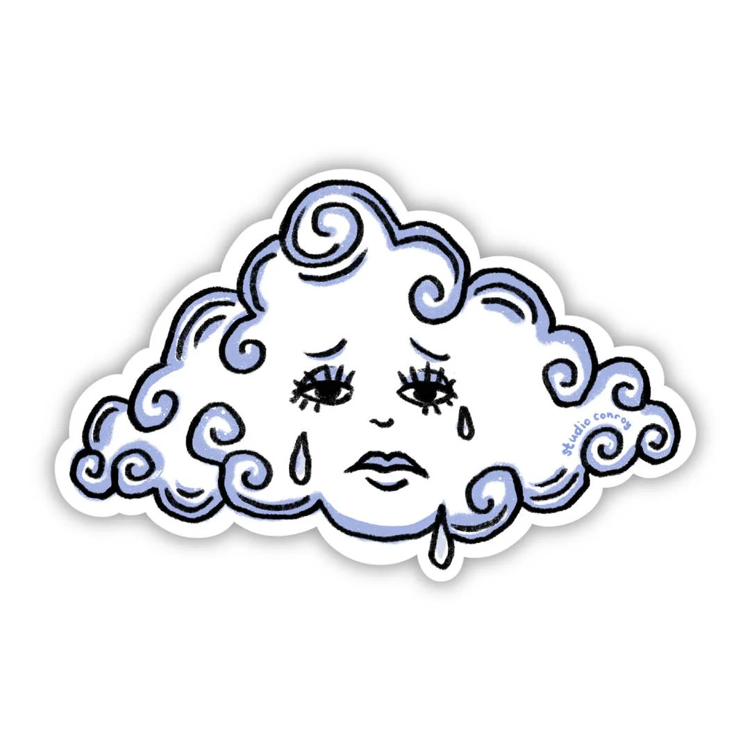 Sad Cloud Sticker