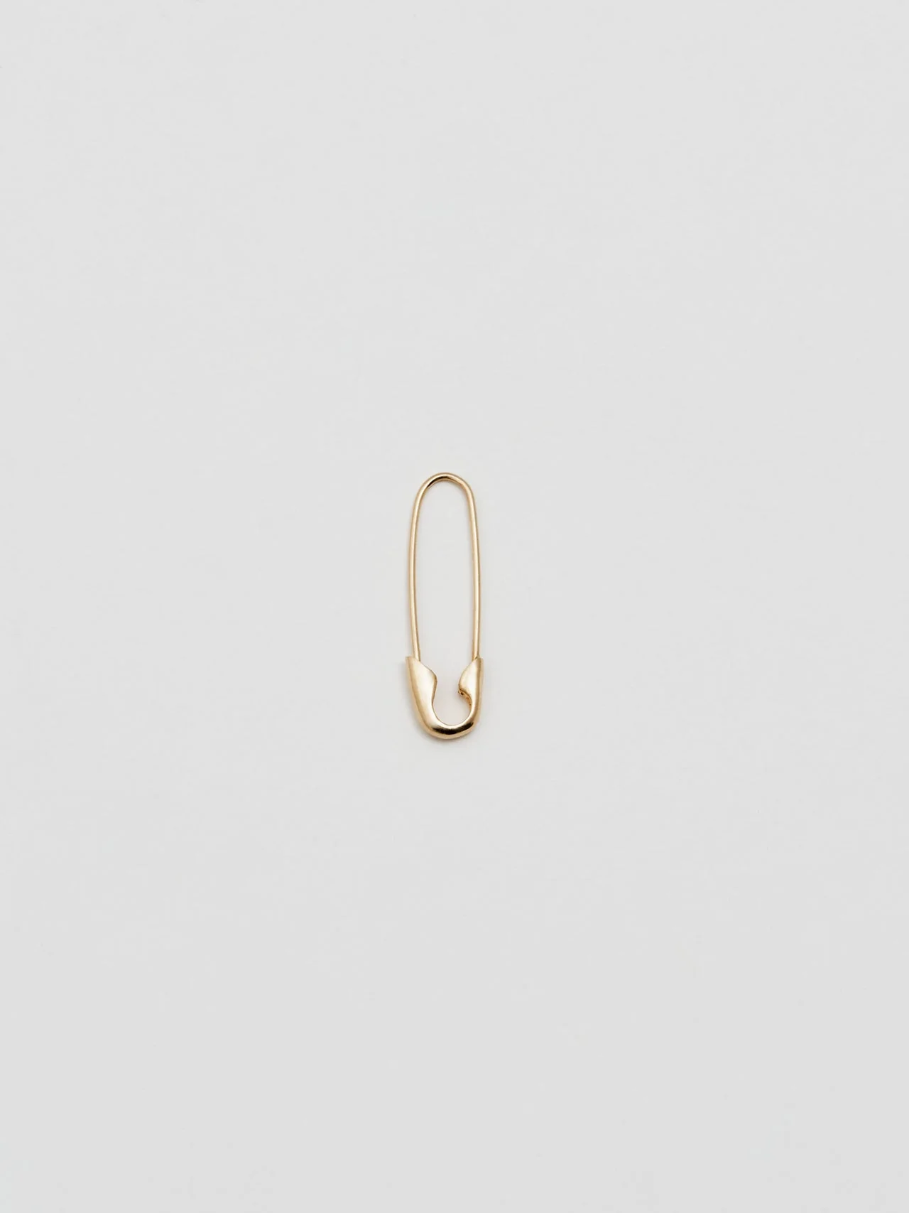 Safety Pin Earring in 14k