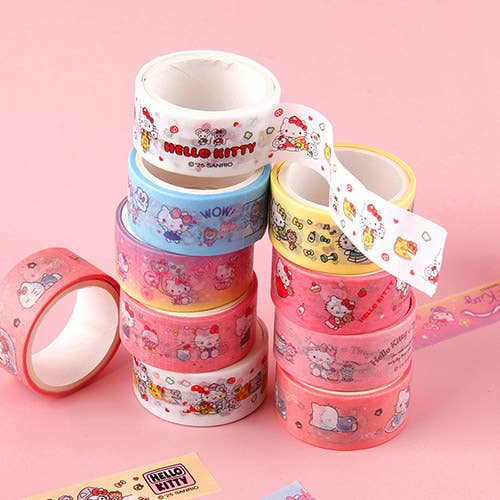 Hello Kitty Masking Tape - 8Pcs Set