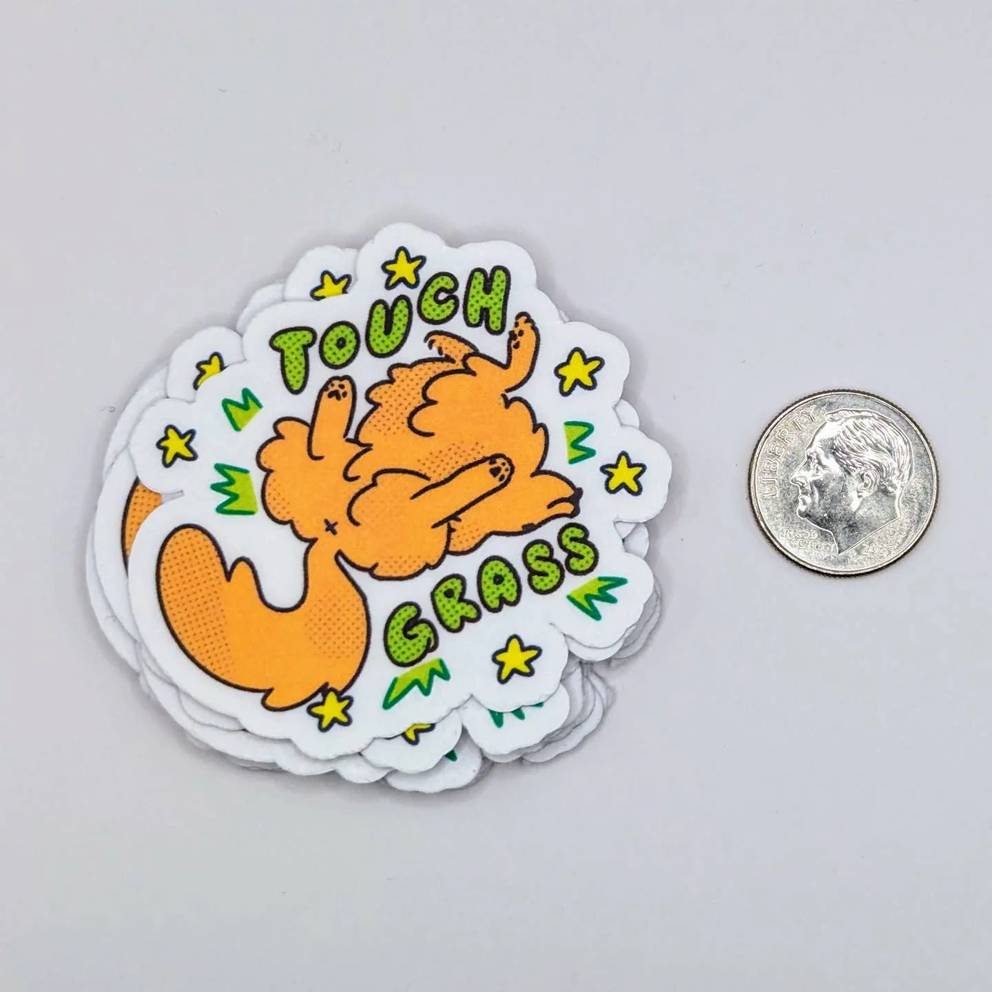 "Touch Grass" Dog Sticker - Image 2