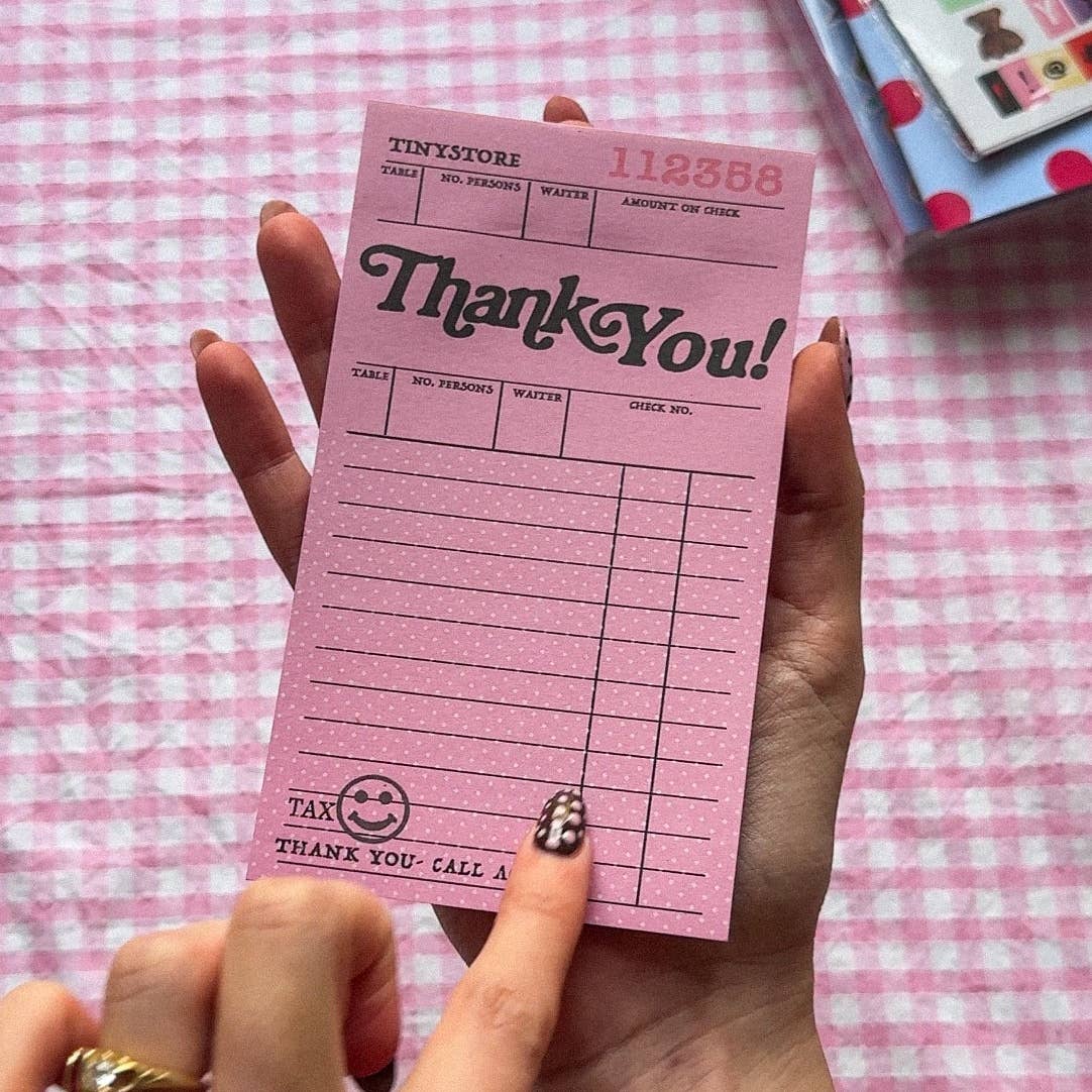 Signature Pink 'thank You' Notepad - Image 2