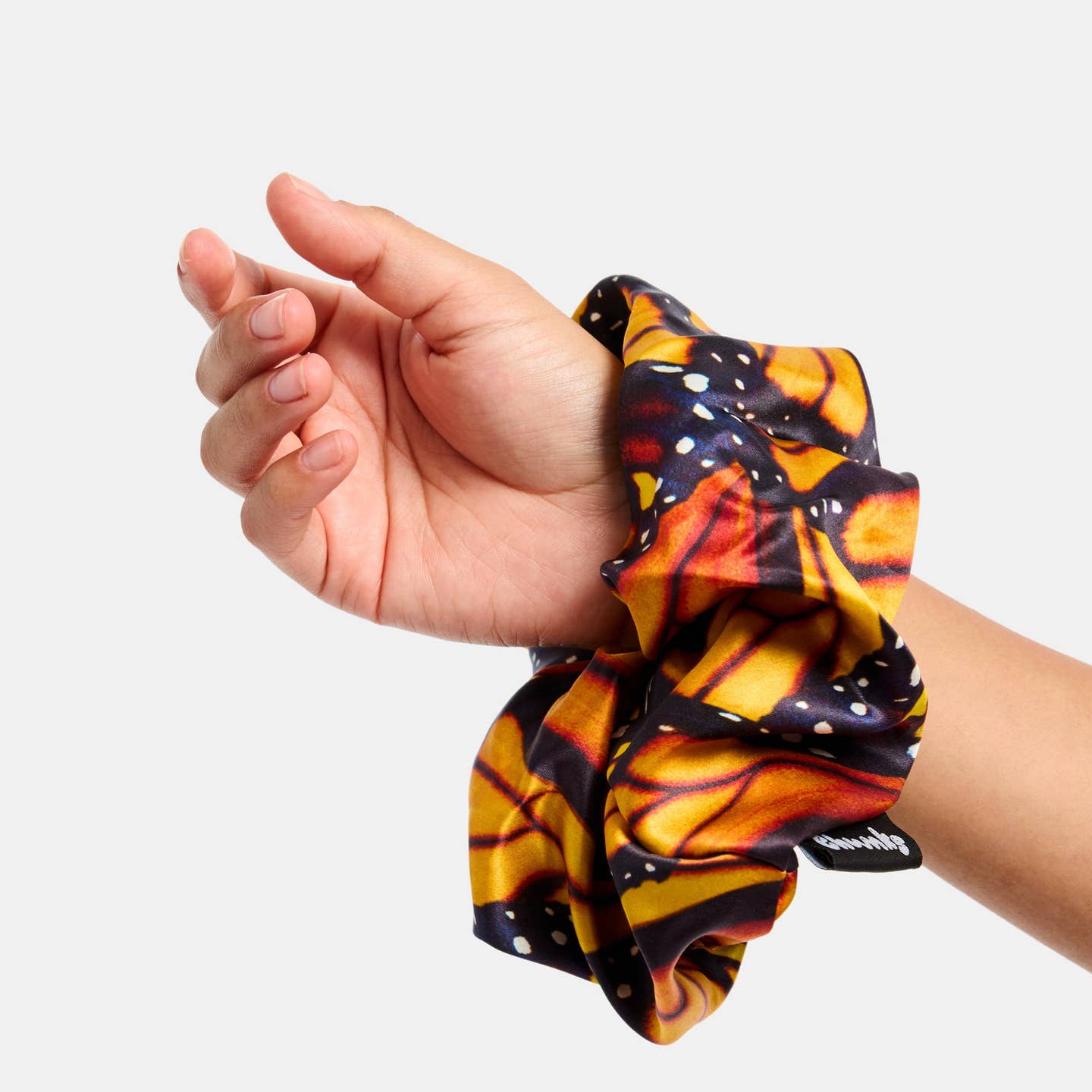 Silk Scrunchy - Large Monarch - Image 3