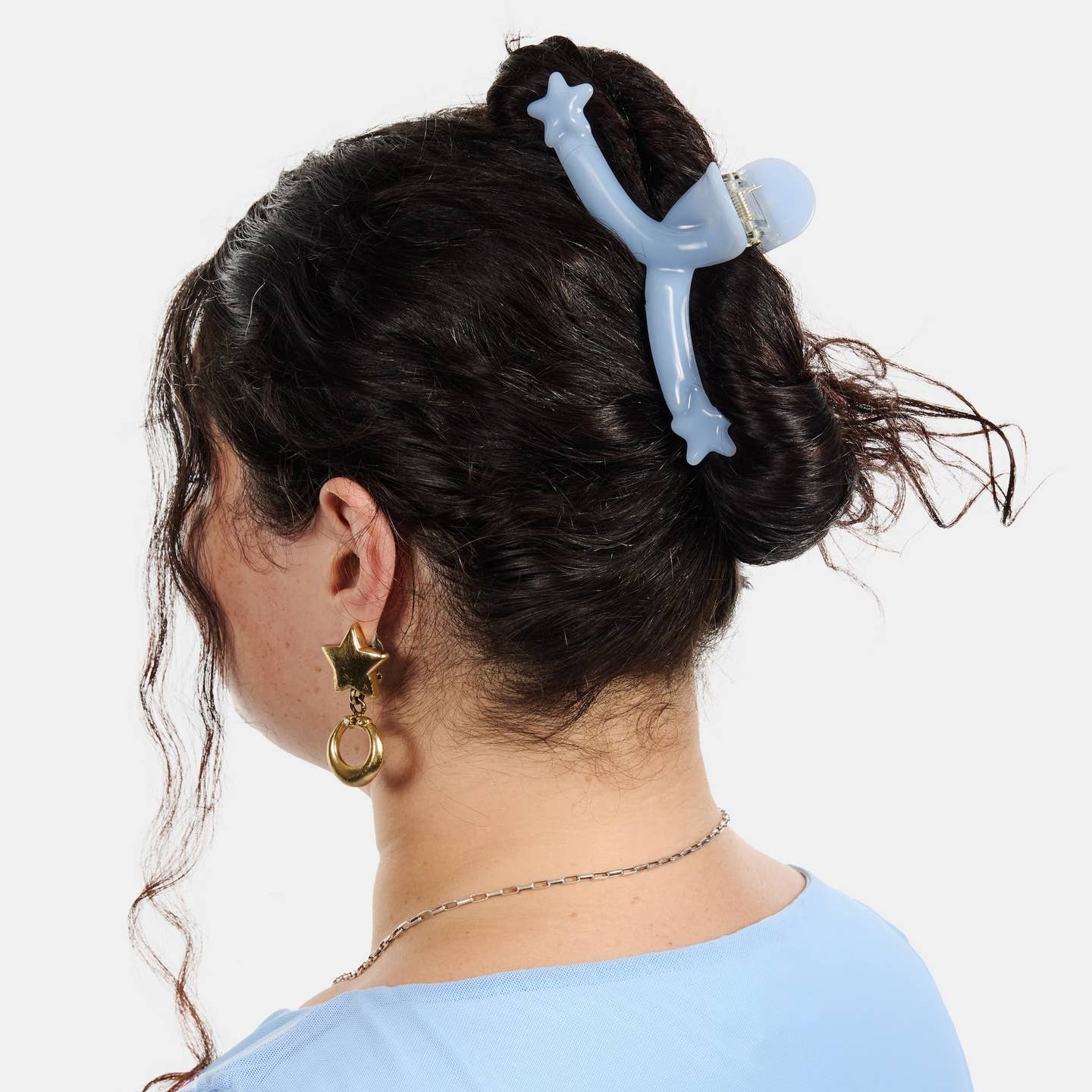 Single Star Loop Claw - Baby Blue - Image 2