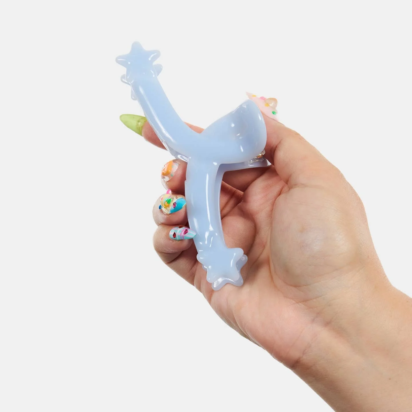 Single Star Loop Claw - Baby Blue - Image 3