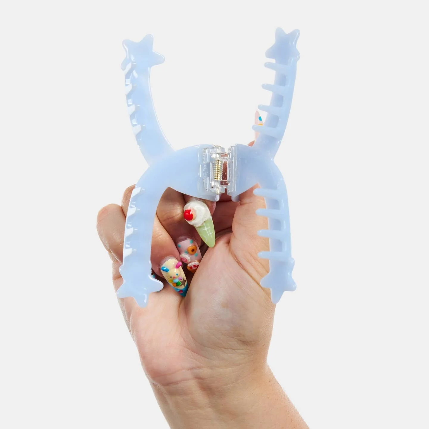 Single Star Loop Claw - Baby Blue - Image 4