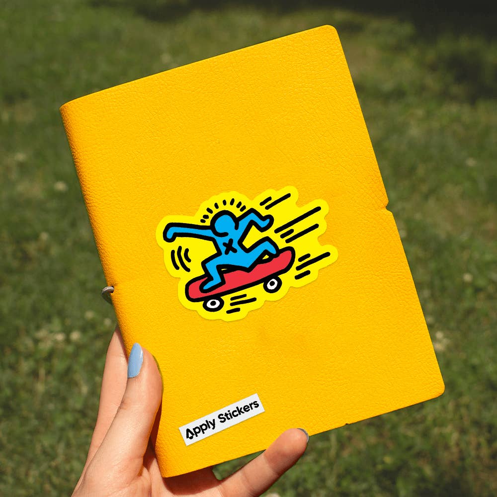 Skater Sticker By Keith Haring - Image 2