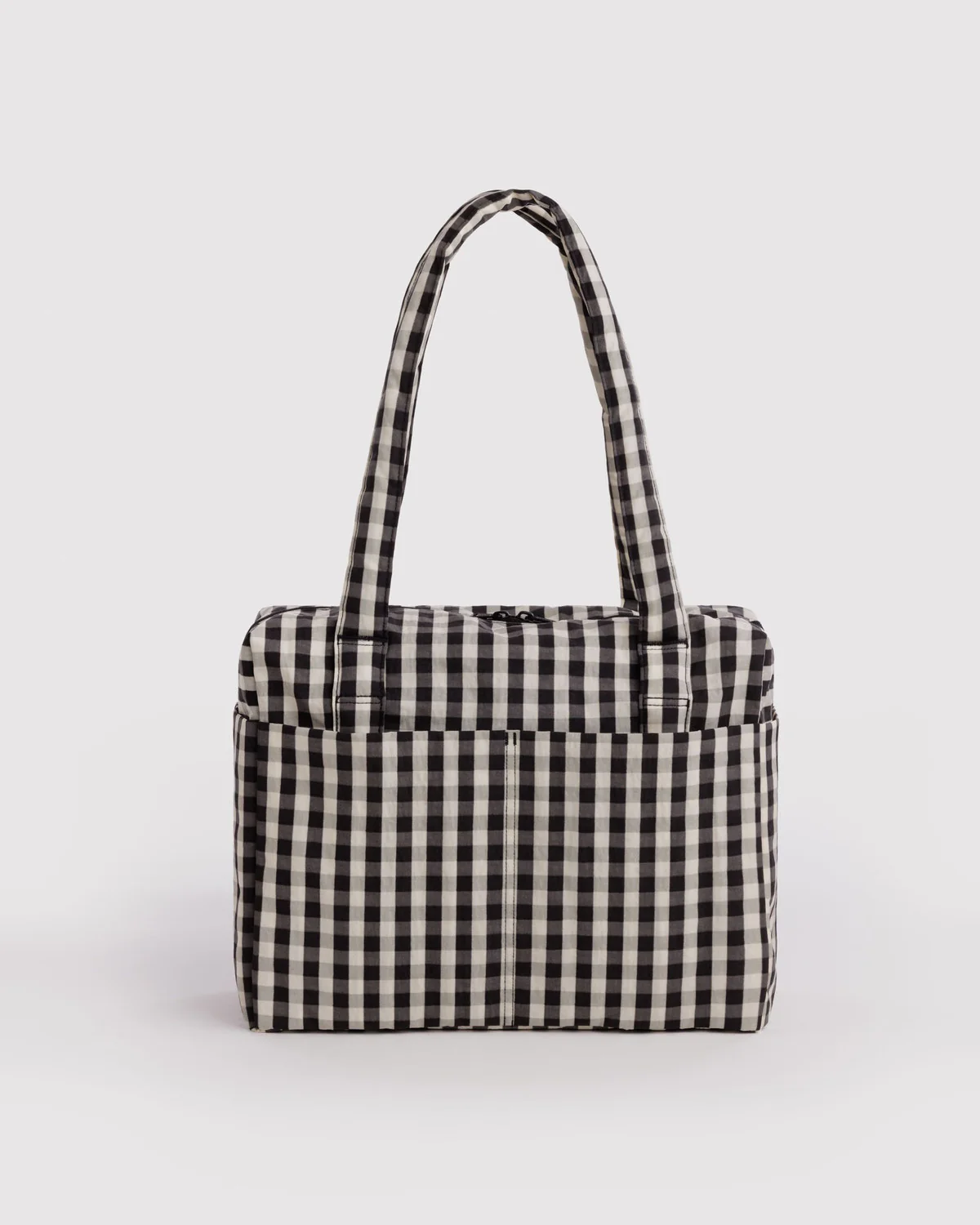 Small Cloud Carry-On - Black And Cream Gingham