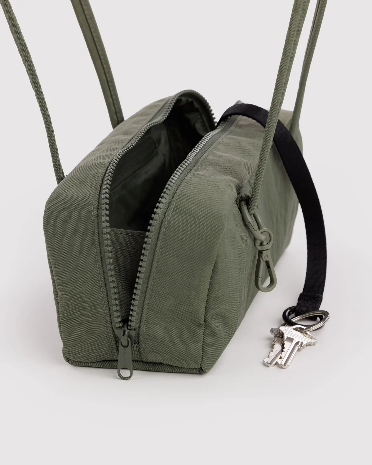 Small Nylon Bowler Bag - Caper - Image 4