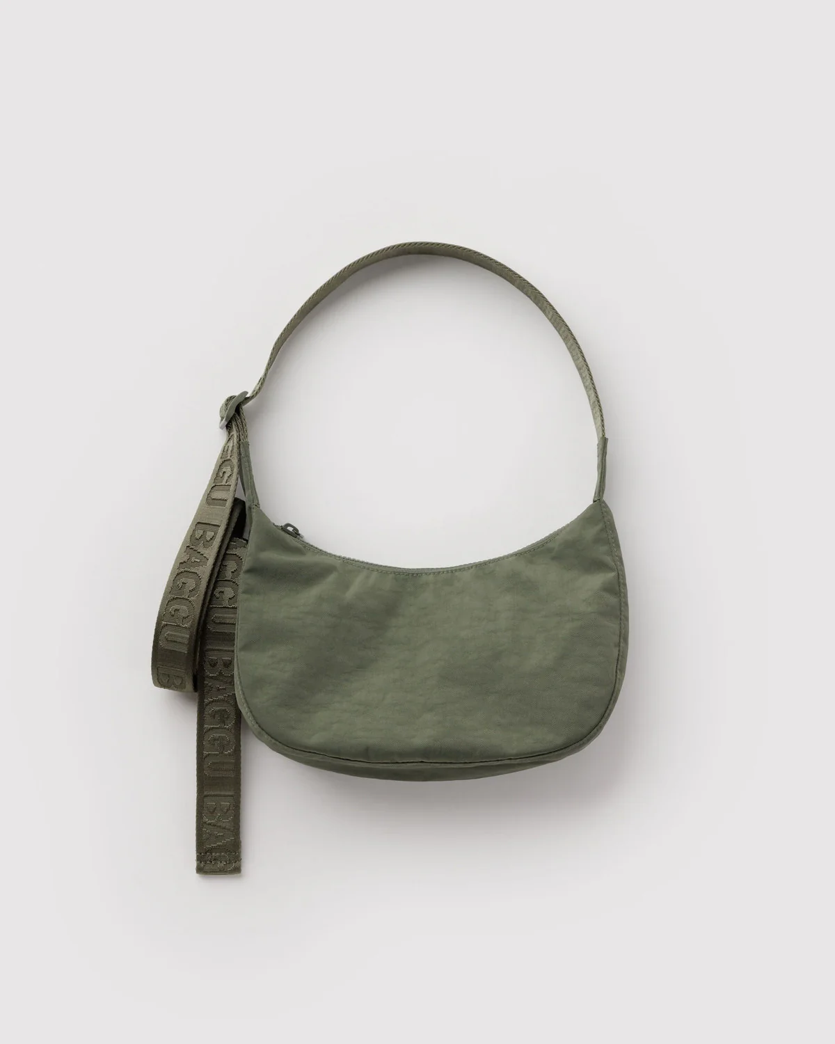 Small Nylon Crescent Bag - Caper