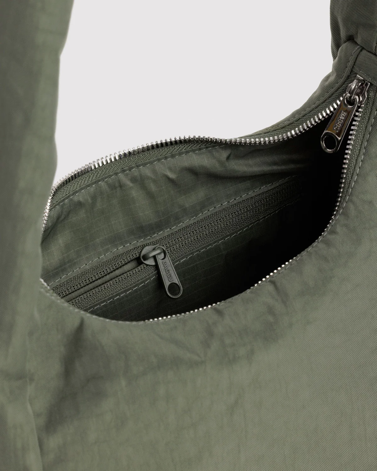 Small Nylon Meringue Bag - Caper - Image 4