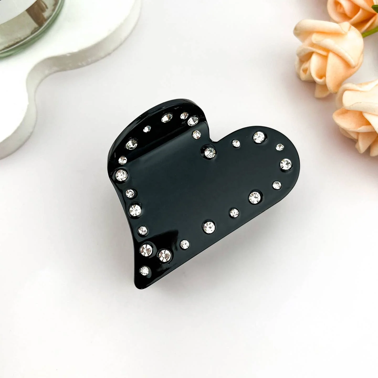 Sparkle Heart Hair Claw Clip - Image 3