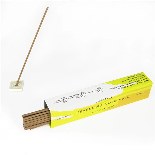 Sparkling Gold Yuzu Incense Sticks - Image 3