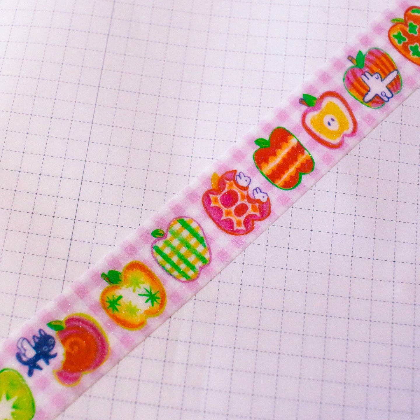 'Special Apples' Glitter Washi Tape - Image 3