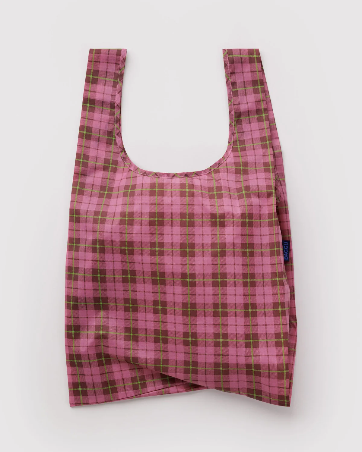 Standard Baggu - Azalea Pink Tartan