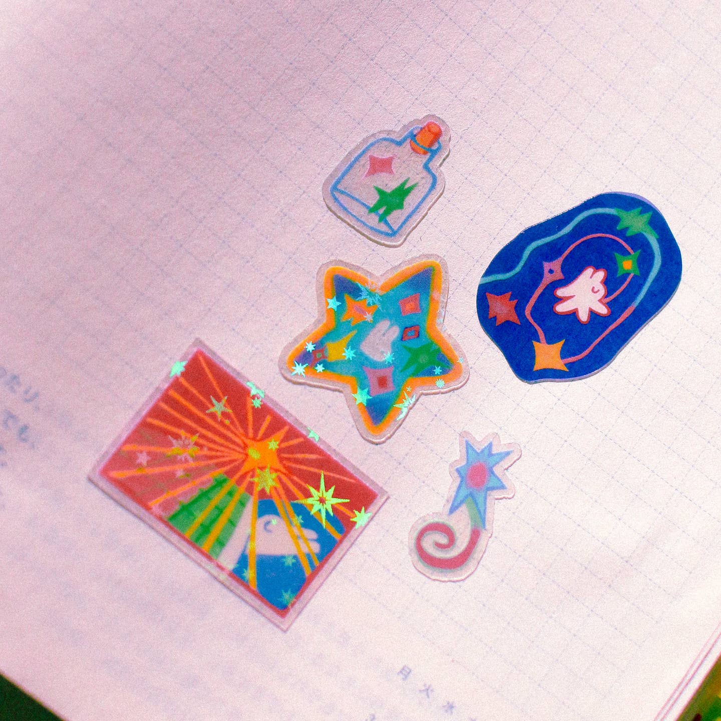 'Star Collector' A6 Star Holo Sticker Sheet - Image 3