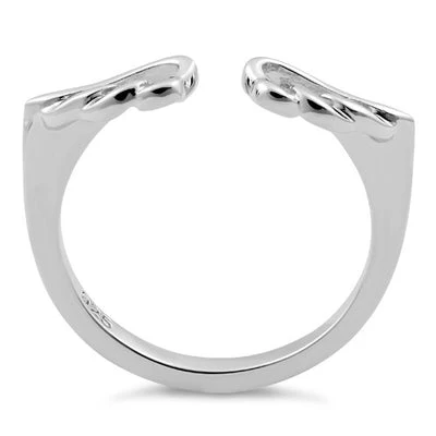 Sterling Silver Angel Wings Ring - Image 3