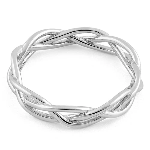 Sterling Silver Braided Ring - Image 4