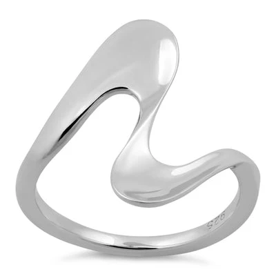 Sterling Silver Wave Ring