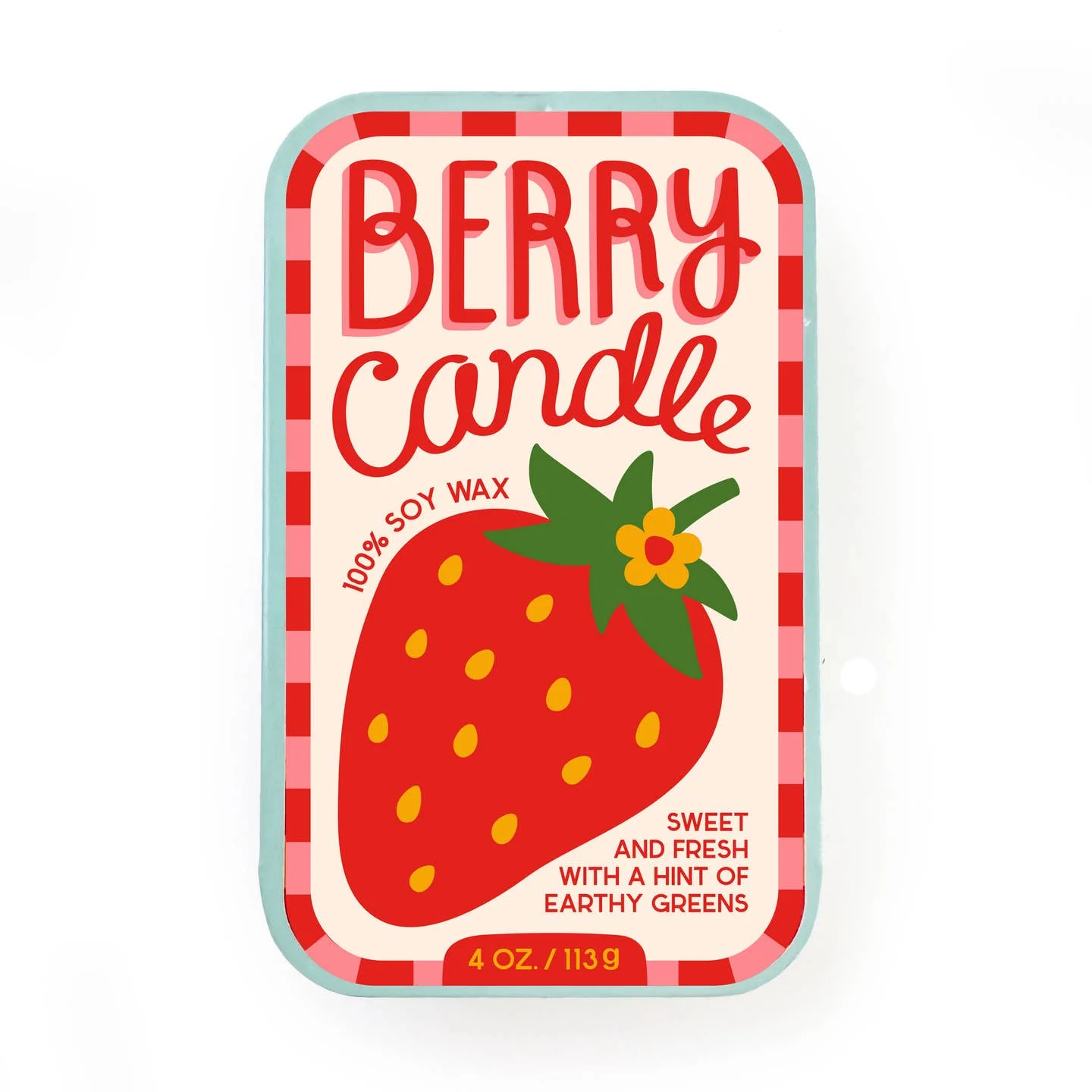 Strawberry Candle - Image 4