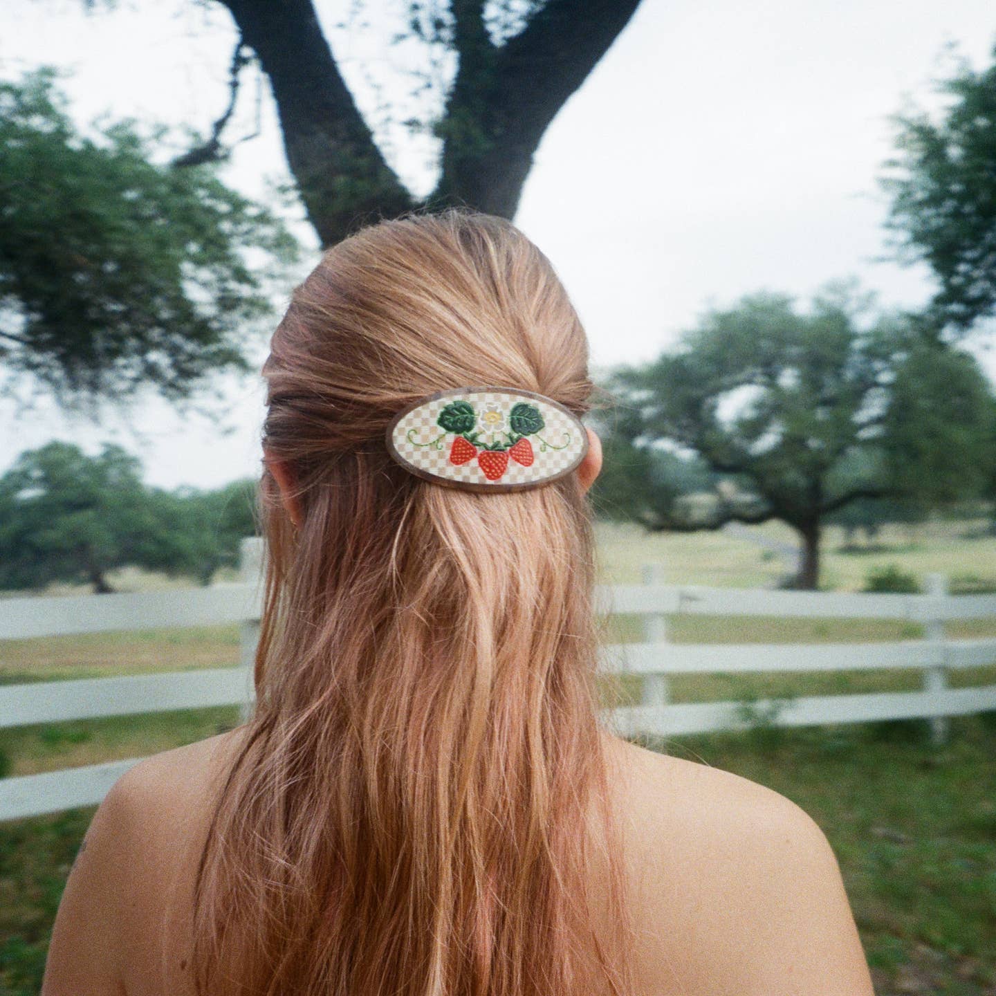 Strawberry Fields Ponytail Barrette - Image 2