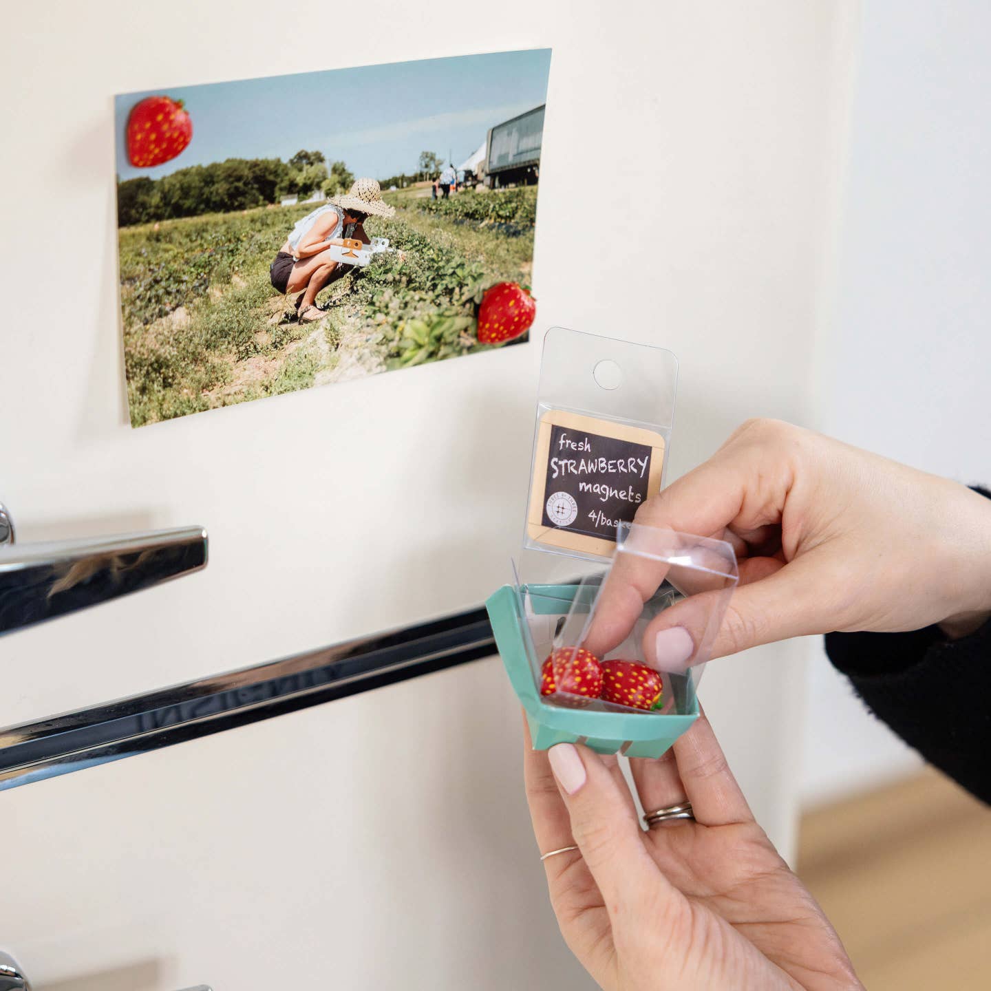 Strawberry Magnets 4-Pack - Image 2