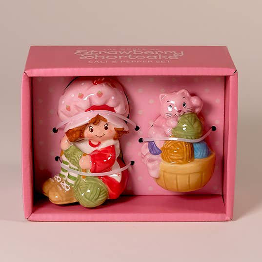 Strawberry Shortcake Purr-Fect Salt and Pepper Shakers