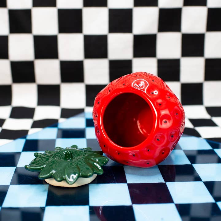 Strawberry Stash Jar - Image 3
