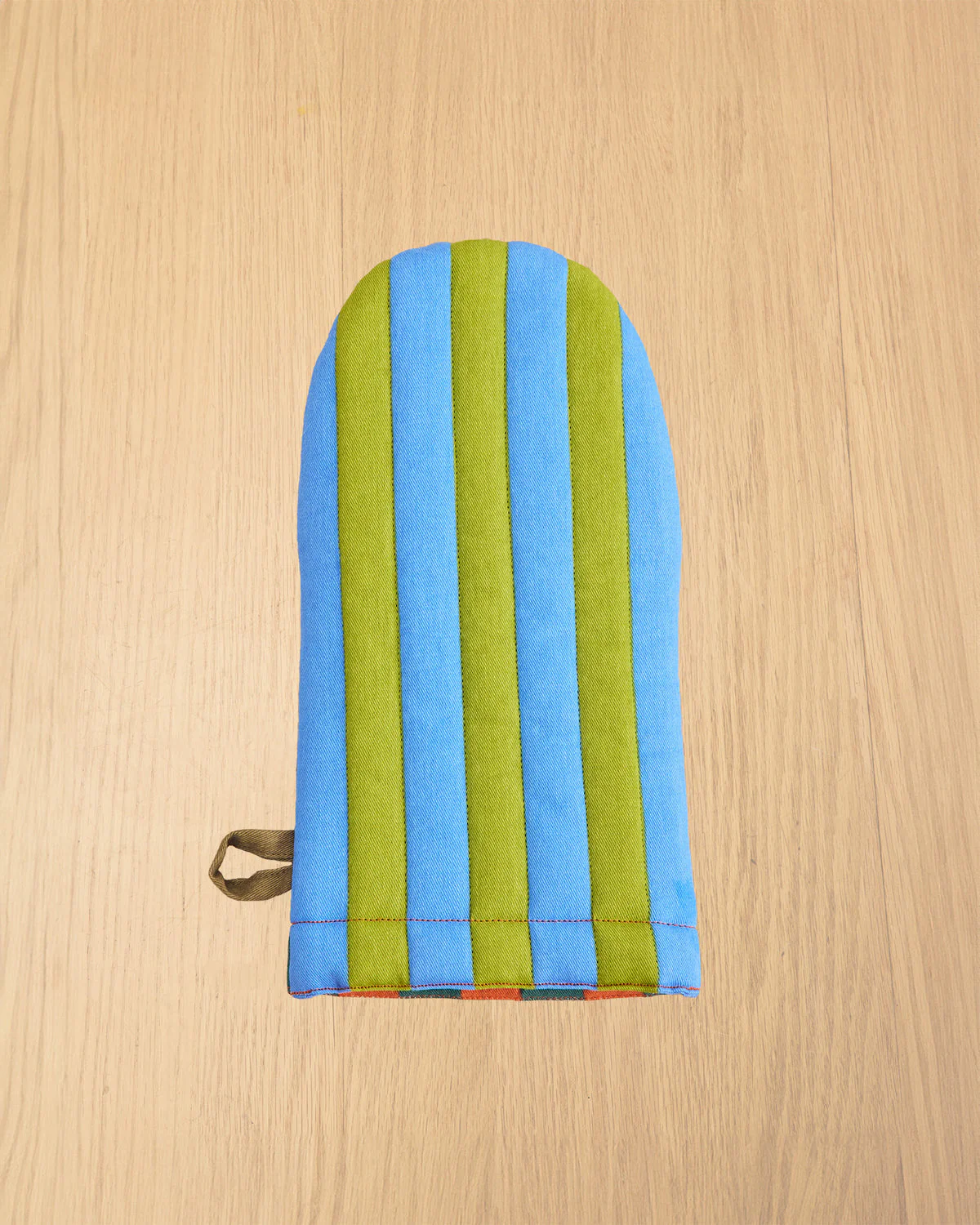 Striped Oven Mitt - Grasshopper - Image 4